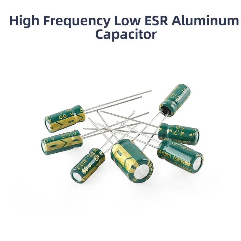 High Frequency Low ESR Aluminum Capacitor 10V 16V 25V 35V 50V 400V 450V 10UF 100UF 220UF 330UF 470UF 680UF 1000UF 2200UF 3300UF view 2