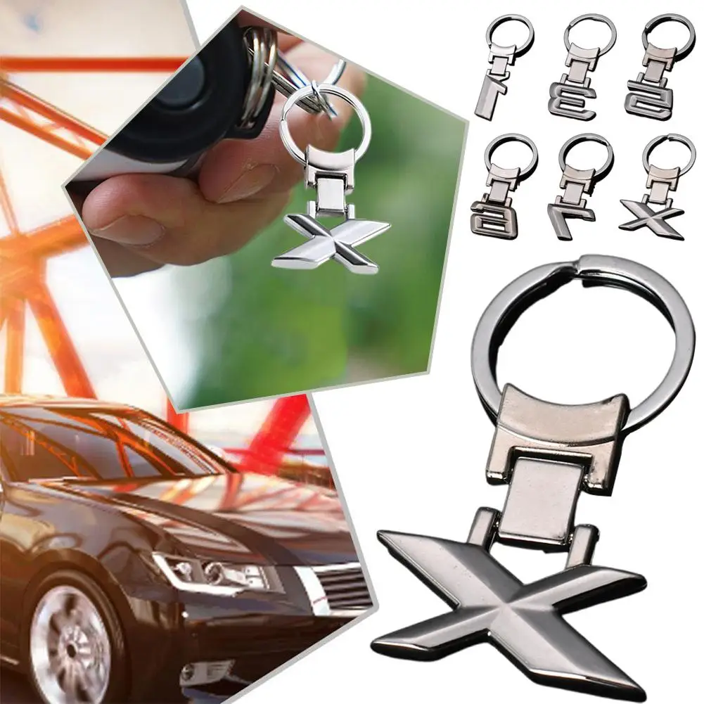 Creative Car Metal Keychain Digital Keychain 1 3 5 6 7 8 X Keychain Popular Foreign Trade Products Available For Wholesale K7K2