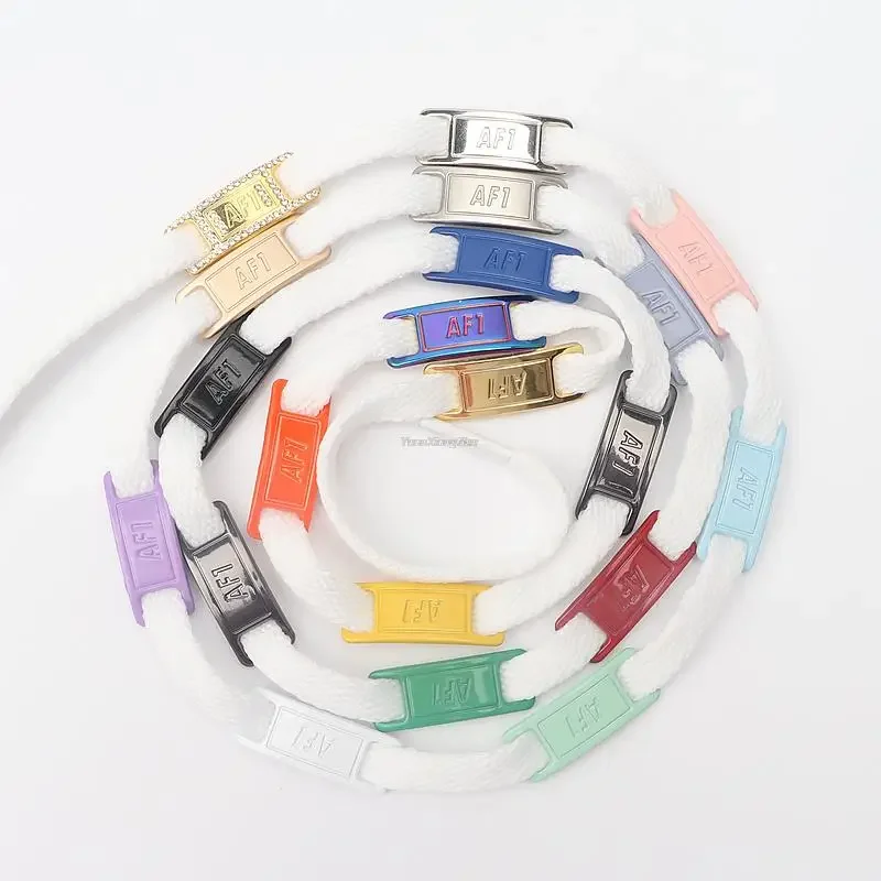 Flache sportliche Schnürsenkel für AF1 mit 1 Paar Schnürsenkel, Mental Tag Charms, Original-Ersatz-Schnürsenkel für Männer und Frauen, AF1-Anzug – Detail 7