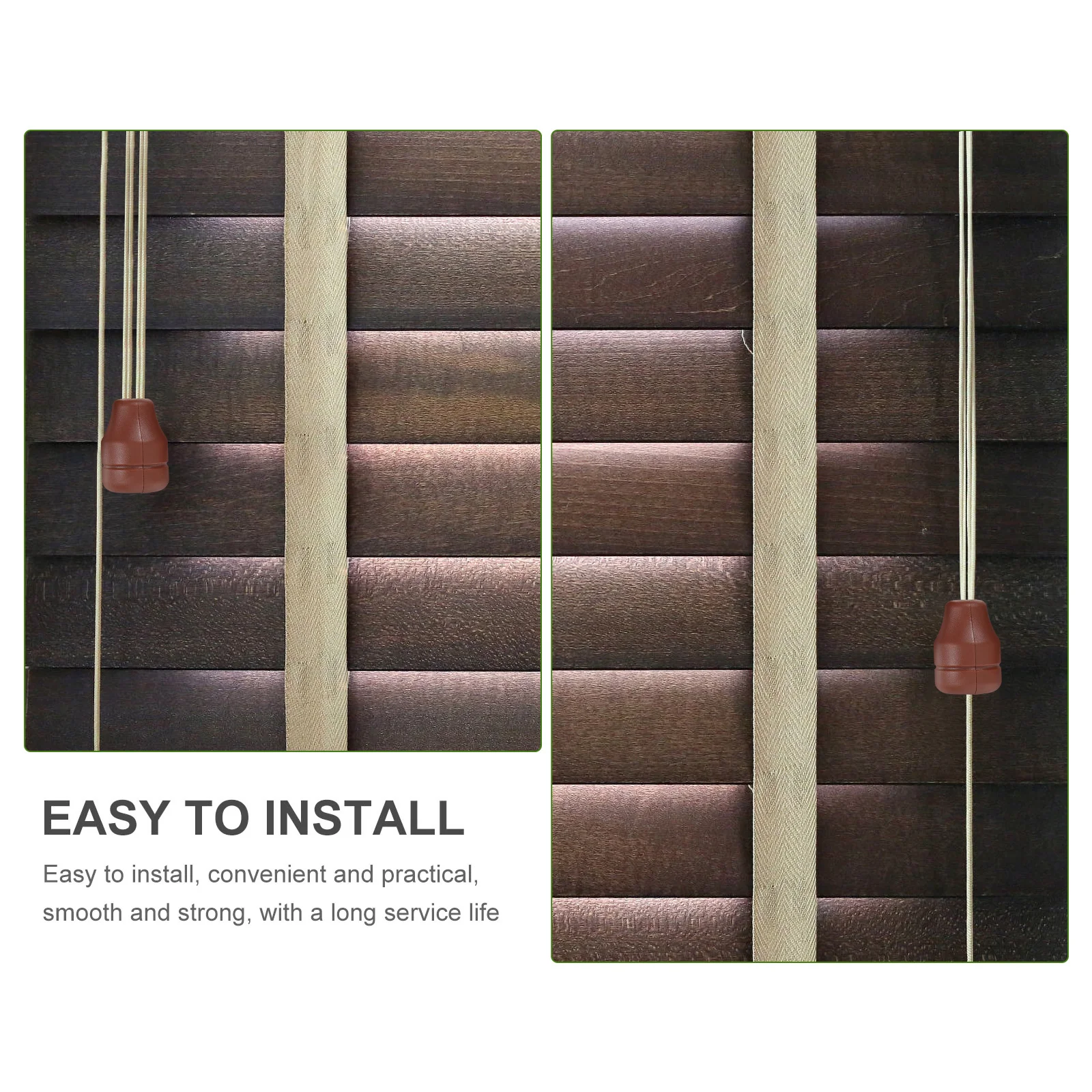 

6 pcs Curtain Accessories Handle Blind Cord Pull Drops Plastic Knobs For Window Blinds Easy Install Decor Replacement Parts