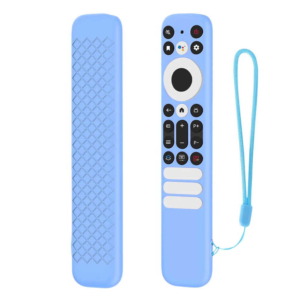Silicone Remote Case Anti-Slip Protective Controller Sleeve Skin with Lanyard Remote Protective Case for TCL RC902V/TCL-RC802NU1
