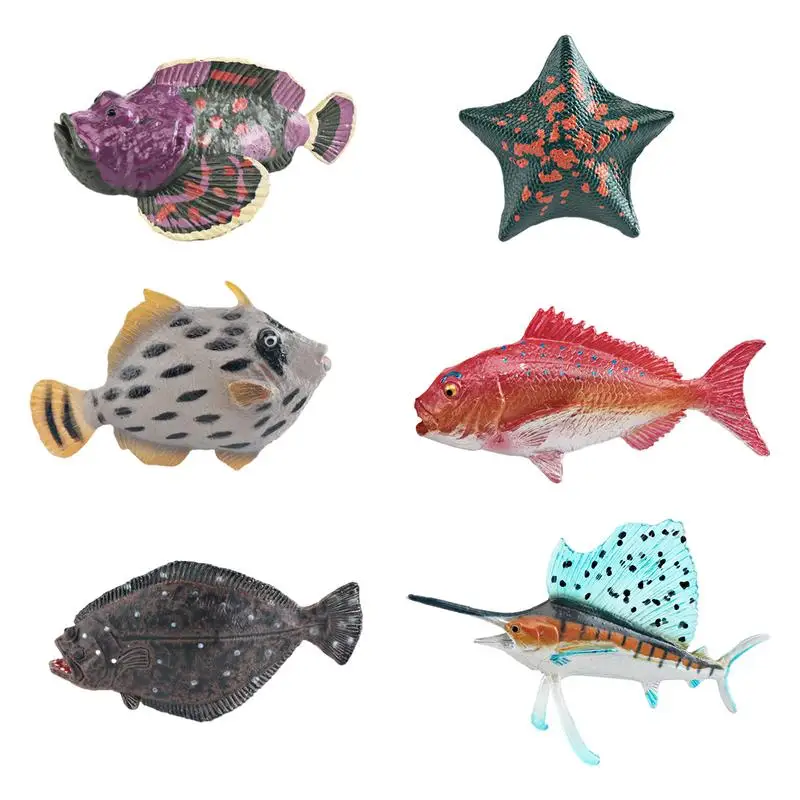 

Marine Animal Toys Realistic Ocean Creature Simulation Figure Toy Ocean Marine Animals Figurine Model Eels Globefish Coral Gifts