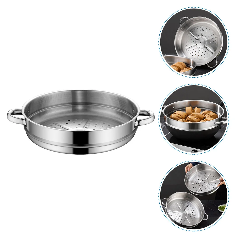 

Stainless Steel Steamer Anti-scald Rice Cooker Basket Heat-insulated Steaming Pot Insert