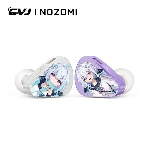 CVJ NOZOMI 2DD+1PD New Planar In-Ear Earphones Interchangeable Panel Nozzle 3 Unit Earbuds for Music And Gaming