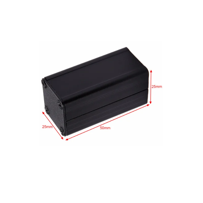 LK-ALS04 Power Box Pcb Custom Anodized Aluminum Case Electrical Box Aluminium Custom Instrument Enclosure 25x25x40mm