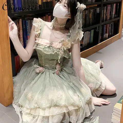 10 best sales grön lolitaklänning - №7