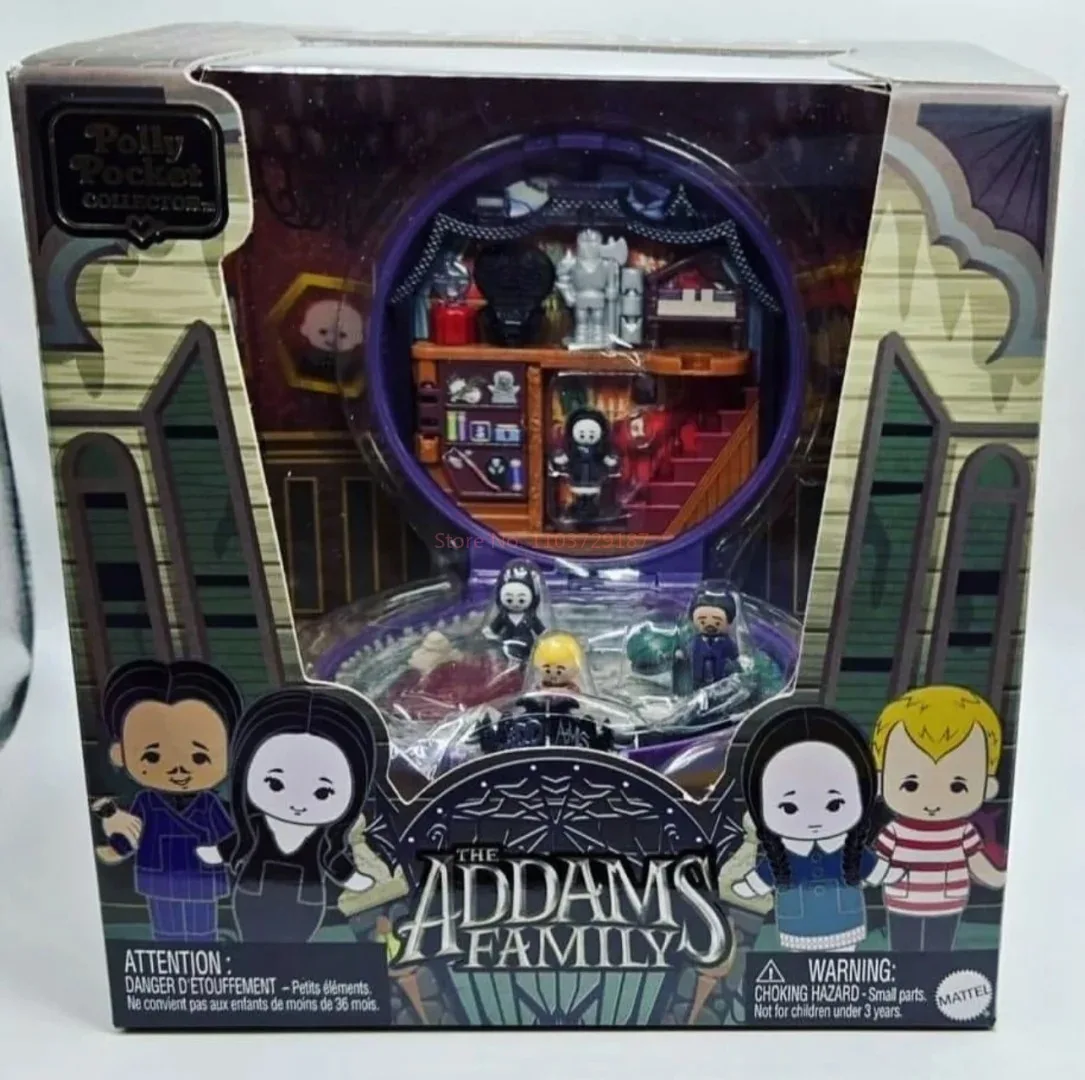 Genuine Polly Pocket The Addams Family Joint Box Ornament Toy Children'S Birthday Gift