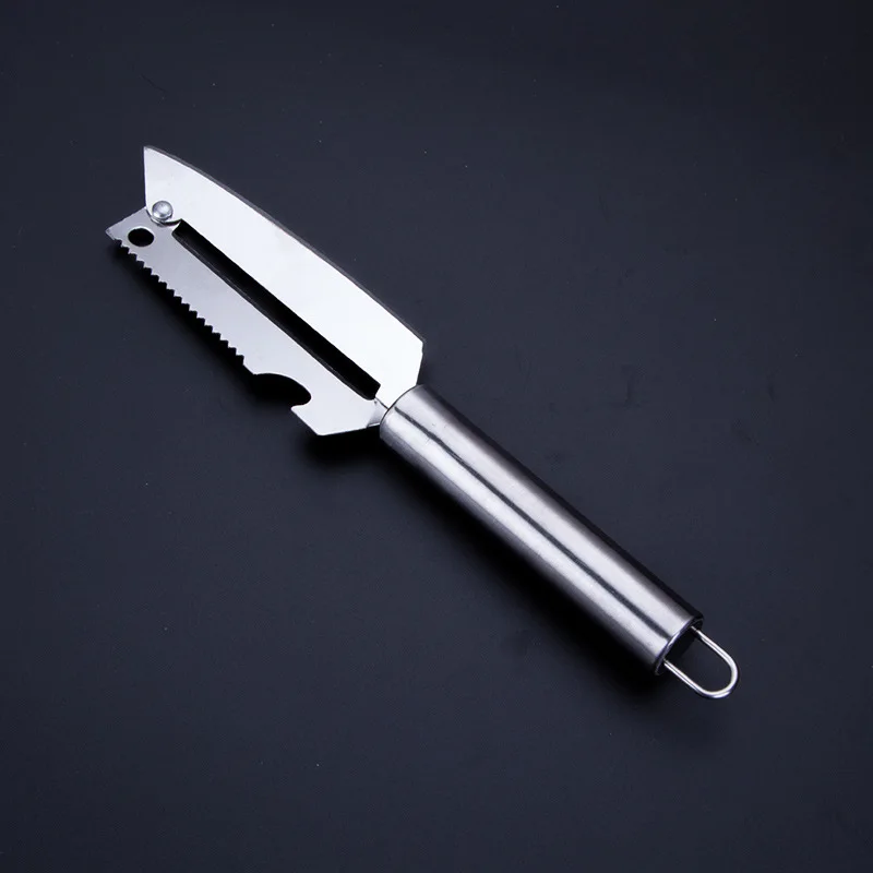 

Multifunctional Julienne Peeler Vegetable Fruit Knife Potato Slicer Shredder Carrot Peeler Fish Scales Scraper Bottle Opener