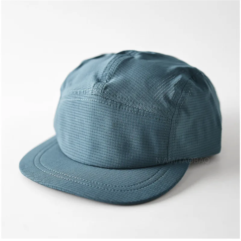 Custom Printed Logo Five Panel Flat Brim Quick Dry Hat Men and Women Spring and Summer Outdoor Running Sunshade Baseball Caps
