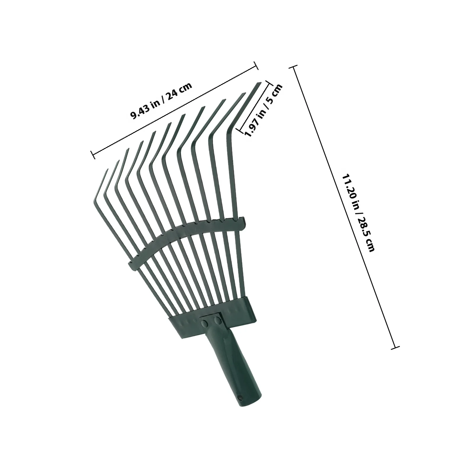 Ancinho de folhas de fio de aço, ancinho de jardim resistente para gramado, ferramenta de limpeza de grama artificial, ancinhos para folhas, pinhas