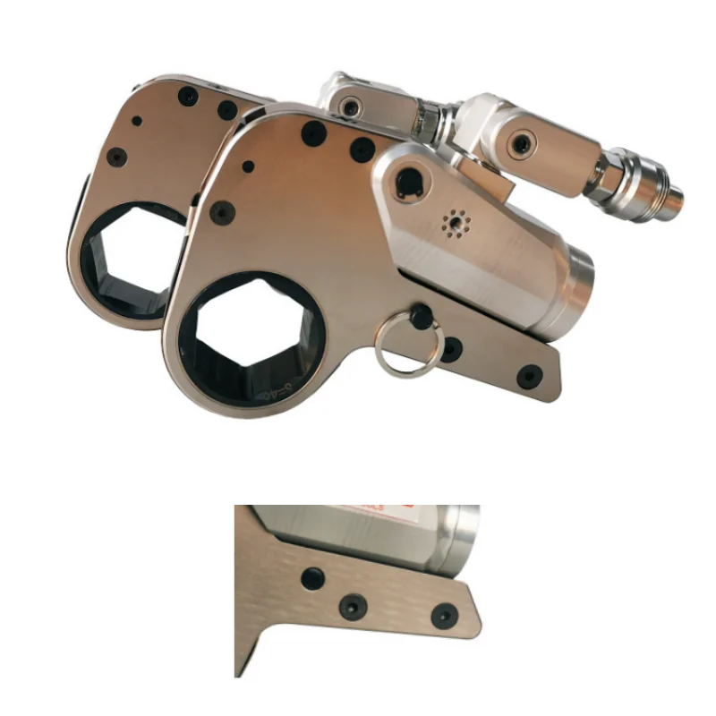 2000-10000nm Hollow Cassette Hex Low Profile Hydraulic Torque Wrench For Wind Turbine