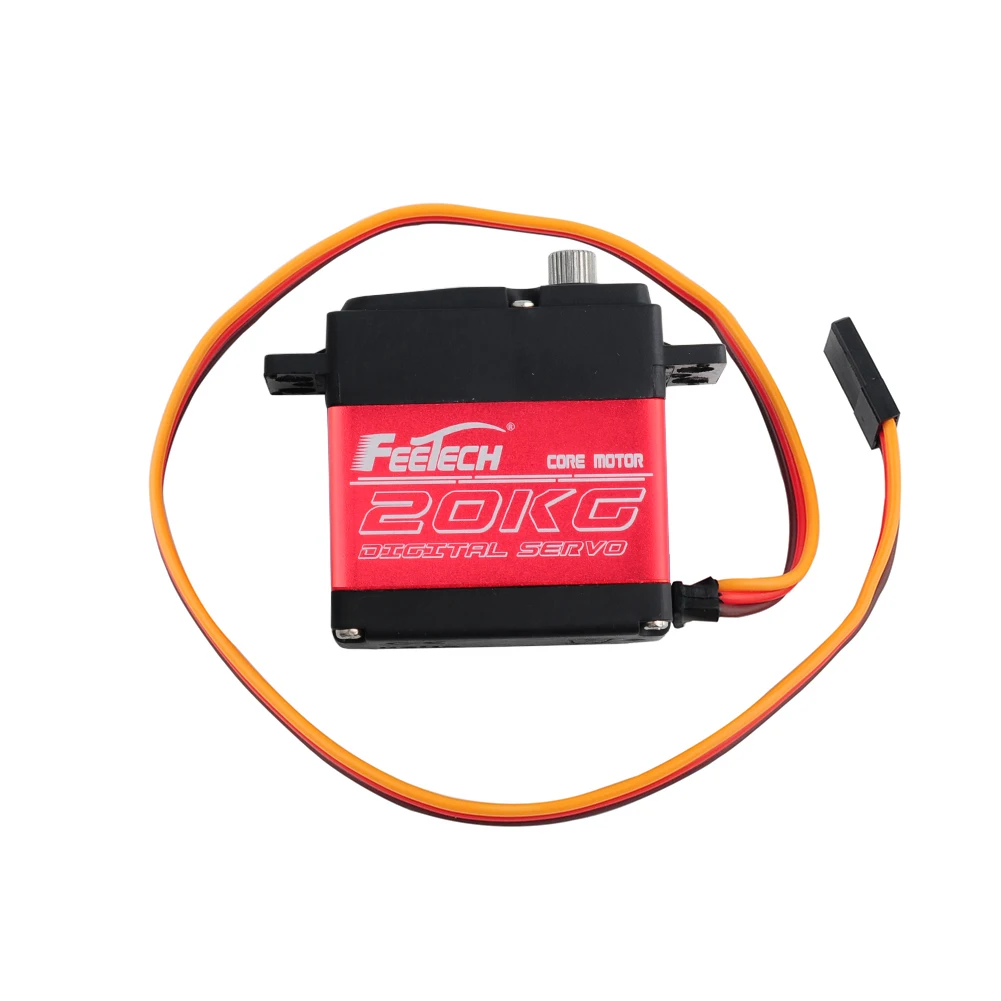 Ft5320m 20kg servo digital de alta velocidade metal engrenagem 180 graus rc motor servo com braço 25t peças diy para 1/8 1/10 rc carros robô