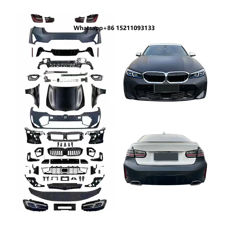 2013-2019 F30 Car Modification Upgrade G20 Front Bumper Engine Hood Fender Rear Bumper Tailgate Taillights Body Kit for