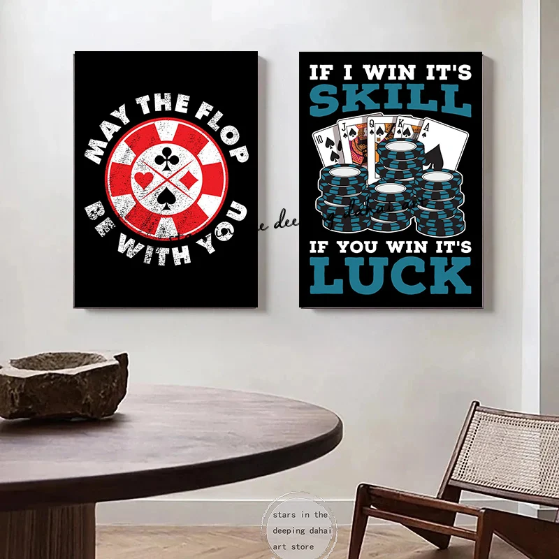 Vintage Poker Card Poker Casino Gambling Spades Ace Card Black Cat Art Poster Canvas Painting Wall Art Prints Picture Home Decor