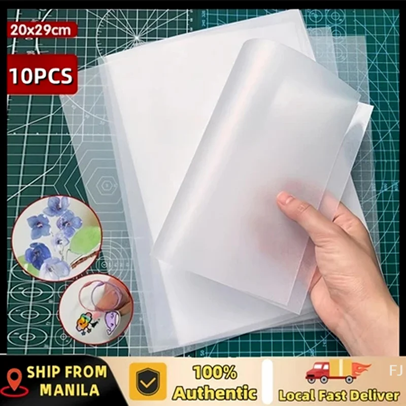 

DIY Keychain Maker: 10 Piece Set of 20x29cm Shrink Plastic Craft Sheets