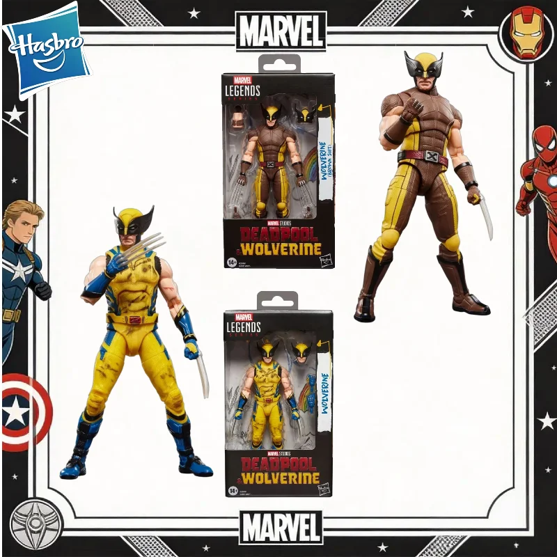 【in-stock】hasbro-marvel-legends-series-deadpool-wolverine-wolverine-brown-suit-15cm-action-figure-collection-original-model