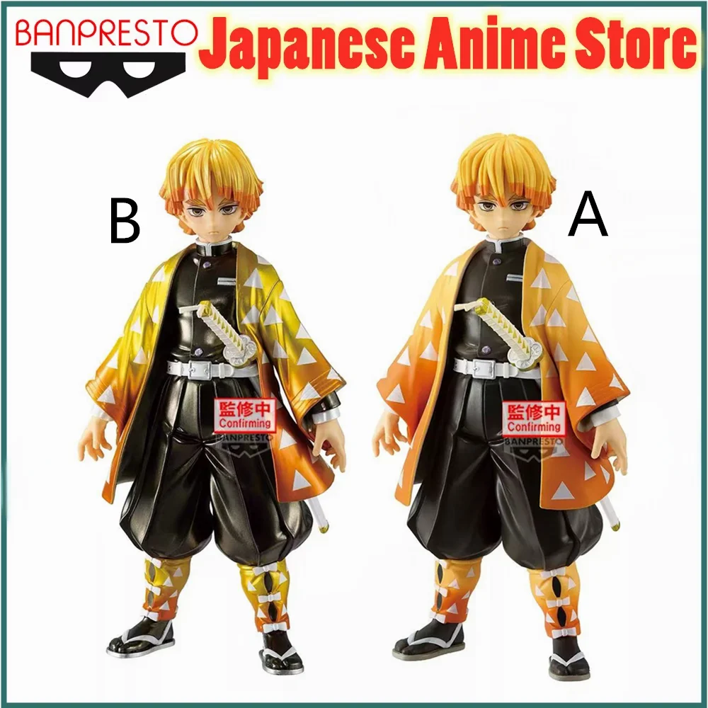 Asli Banpresto Demon Slayer Anime Agatsuma Zenitsu Grandista Figur Anime Mainan Koleksi Patung Model Figur Aksi