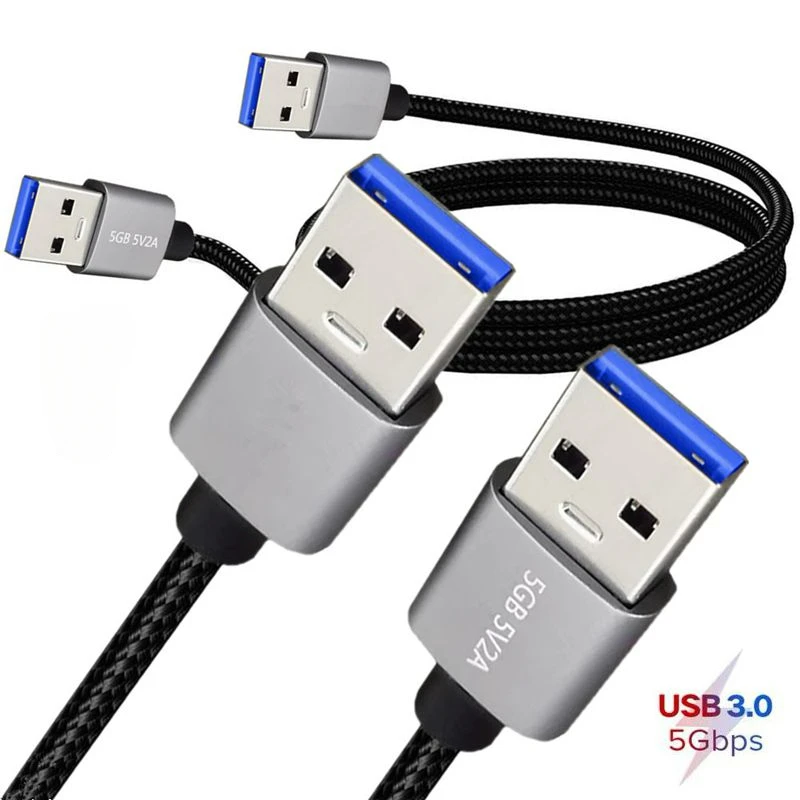USB 3.0 Male To Male Data Cable, Industrial Touch Screen Control Programming Cable, Computer Mobile Hard Drive Cable
