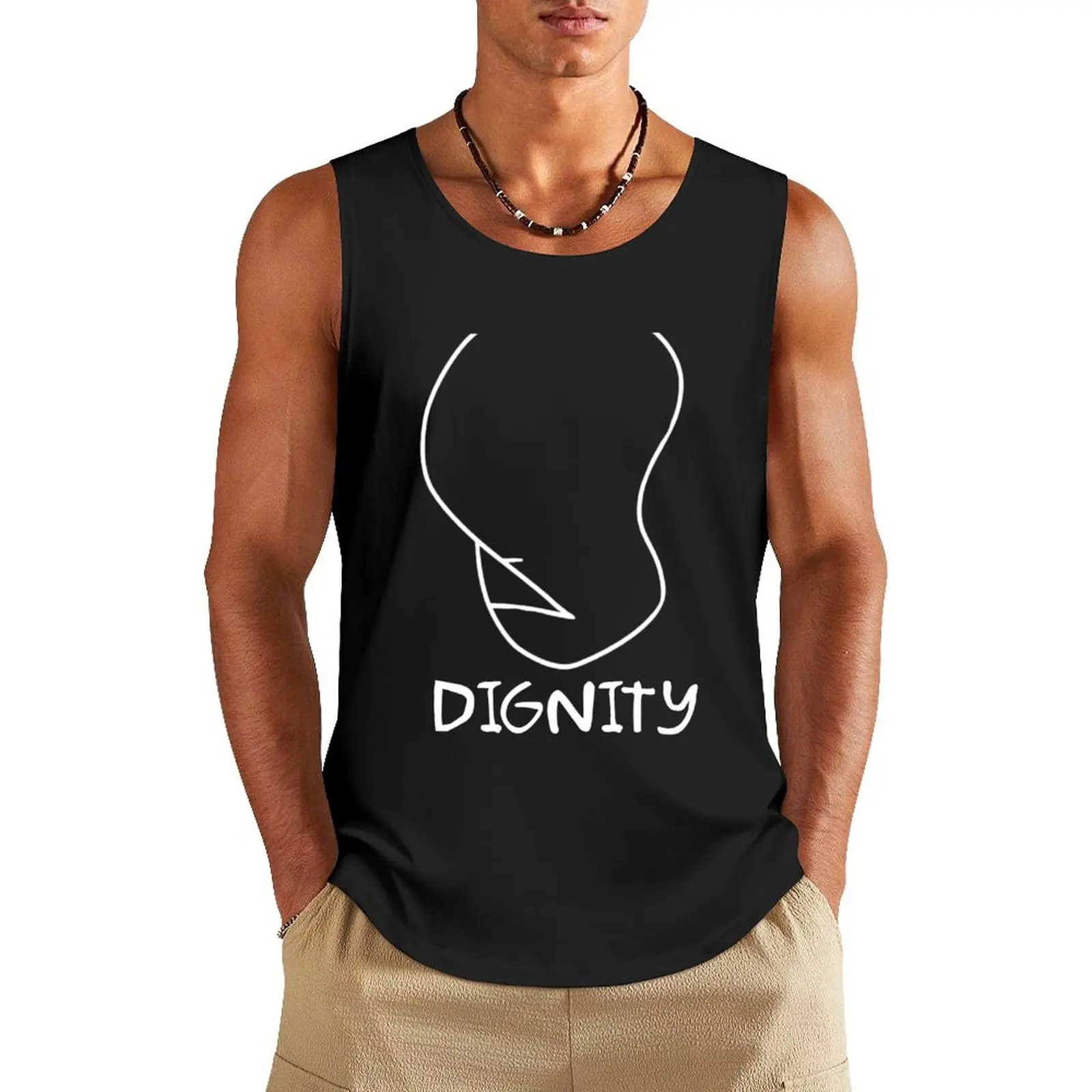 Dignity - Black Tank Top Men's sports t-shirt Men's gym t-shirt