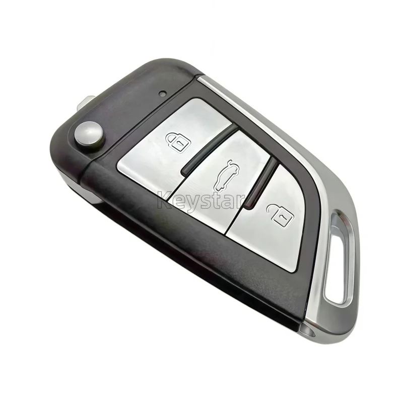 Keystar 1pcs 3 Buttons KEYDIY B29 NB29 Remote Shell Silver Button Car Flip Key Shell Cover for KD WIre Wireless Remote No Blade