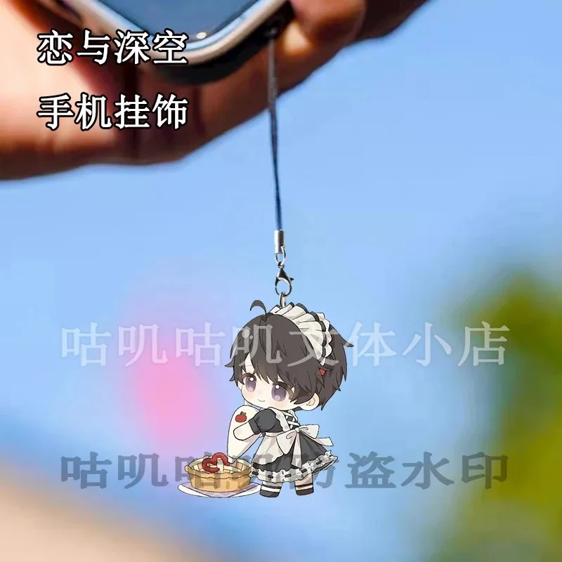 Периферийная цепочка для телефона Love and Deep Space Maid Caleb Sylus Rafayel Xavier Zayne Fan High Beauty, украшение для телефона