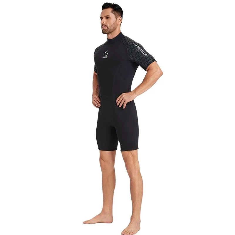 New Genuine Couple Wetsuit, Short Sleeve One-piece 3mm Thickened Outdoor Surfing Swimsuit