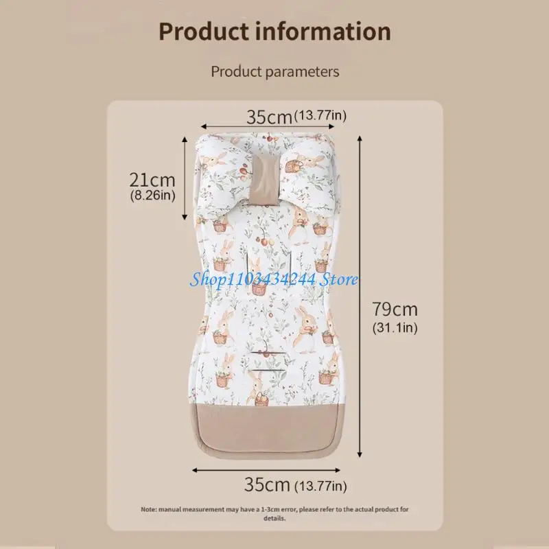 Breathable Pram Pad Mattress Toddlers Newborns Strollers Liner Strollers Pad