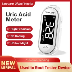 Sannuo Safe UA Pro Uric Acid Meter used to Gout Tester Device Household Uric Acid Monitor NO CODE [Only strips] or [Meter set]