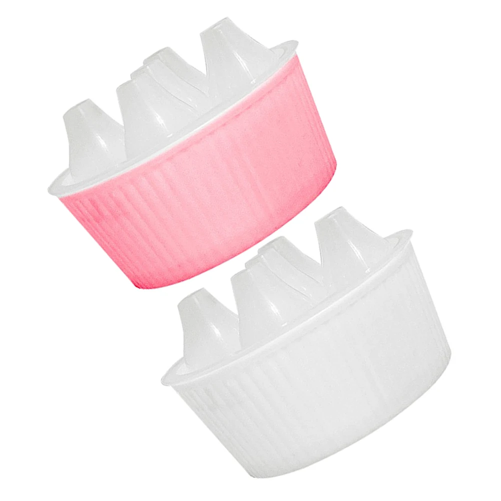 

2 Hydroponic Pots Tulip Bulbs Flowers Small Plastic Indoor Plant Nursery Trays 5 Holes Water Level Indicator Stable Base Planter