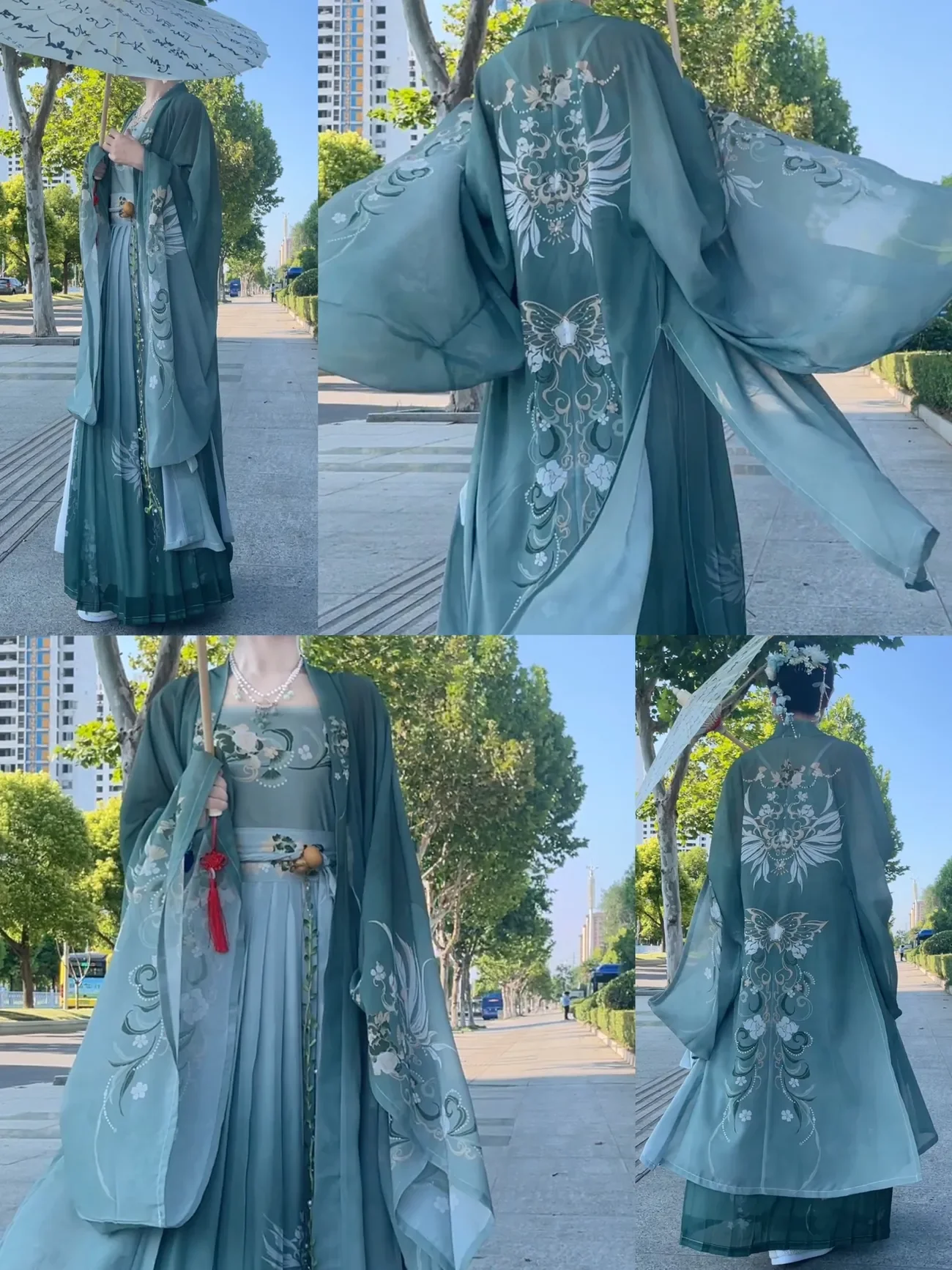 ผู้หญิงจีนแบบดั้งเดิมสีม่วง Hanfu เครื่องแต่งกายสไตล์ใหม่ Lady Han Dynasty ชุดเย็บปักถักร้อย Wei Jin Dynasty Princess Folk Dance