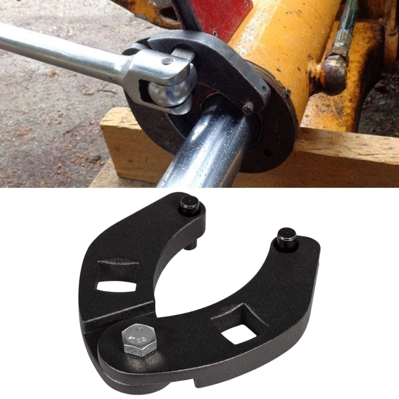 Universal Gland Nut Wrench for Hydraulic Cylinders on Agricultural Loaders Skid