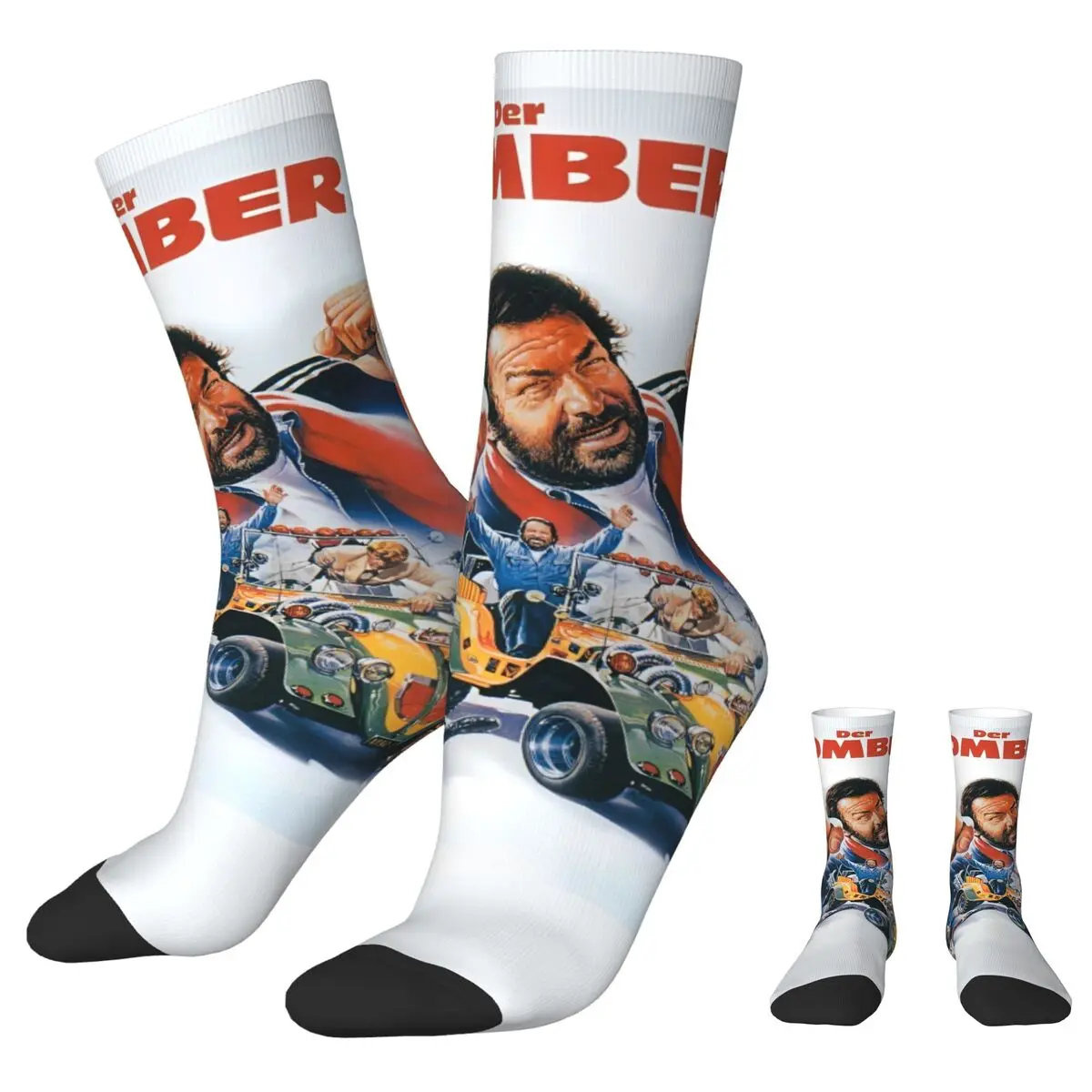 Bud Spencer Und Terence Hill Socks Autumn Stockings Vintage Men Breathable Socks Graphic Cycling Anti Bacterial Socks