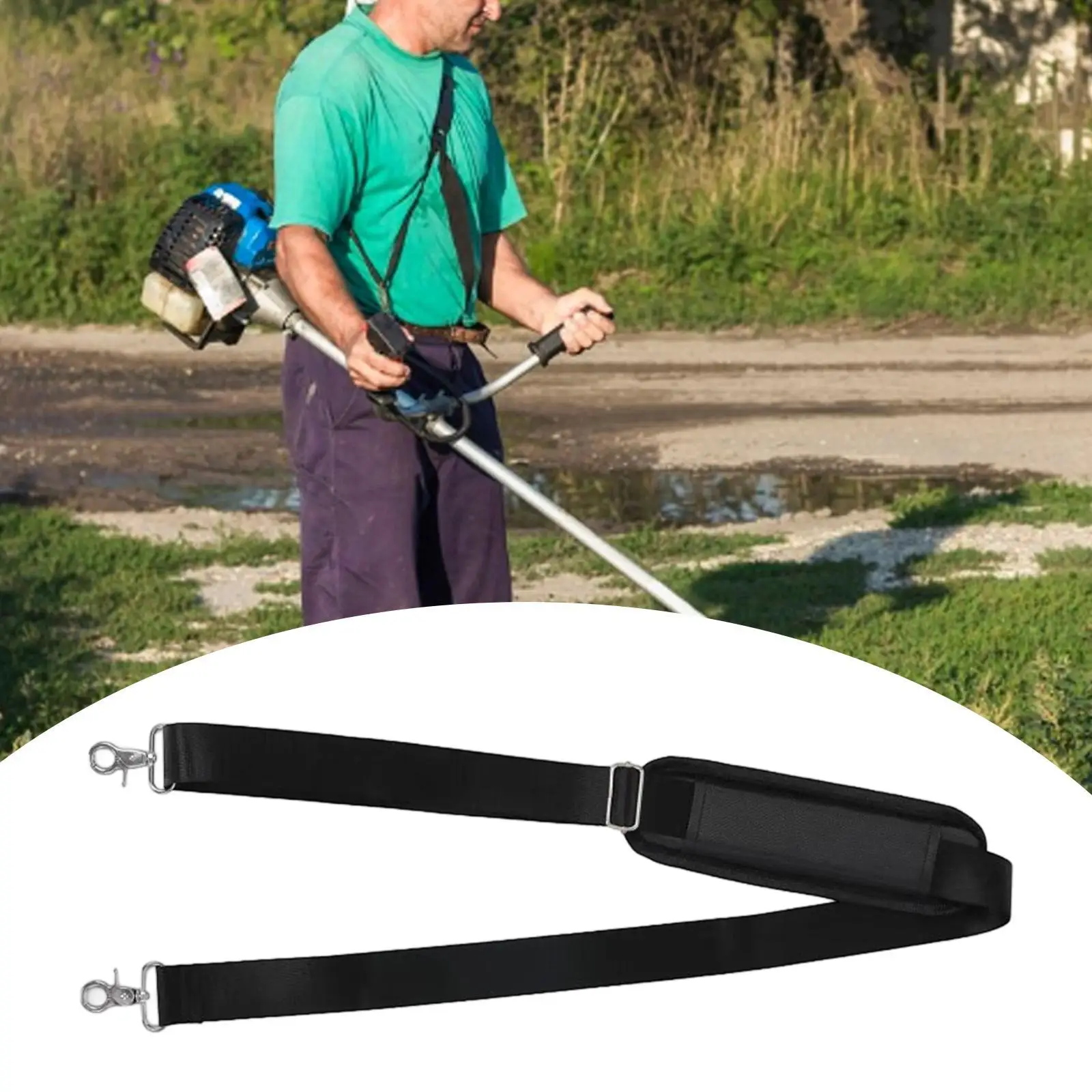 Replacement Shoulder Strap with Clip Hooks for Camera Laptop Case Briefcase