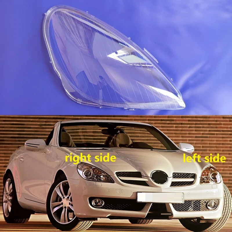 For Benz SLK SLK280 SLK300 SLK350 2004-2010 Headlights Glass Lamp Shell Headlamp Lens Cover Lampshade Transparent Lights Shade