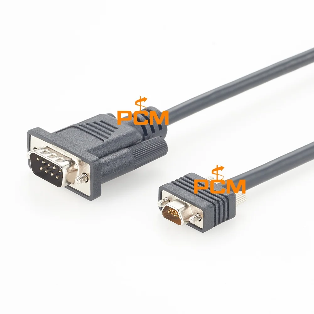 9 Pin Micro D CMD to DB9 D Sub Cable Female  to Male Connector Assembly Compatible Molex 834219038 Series for Industrial Equipme