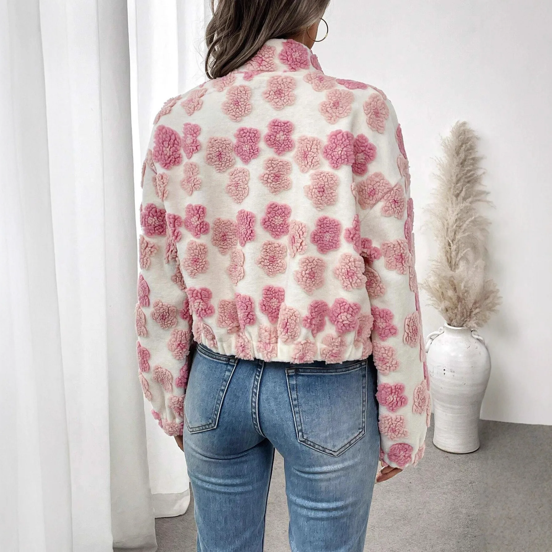 2025 Autumn Winter New Suede Jacket for Women Short Zipper Temperament Commuting Casual Versatile