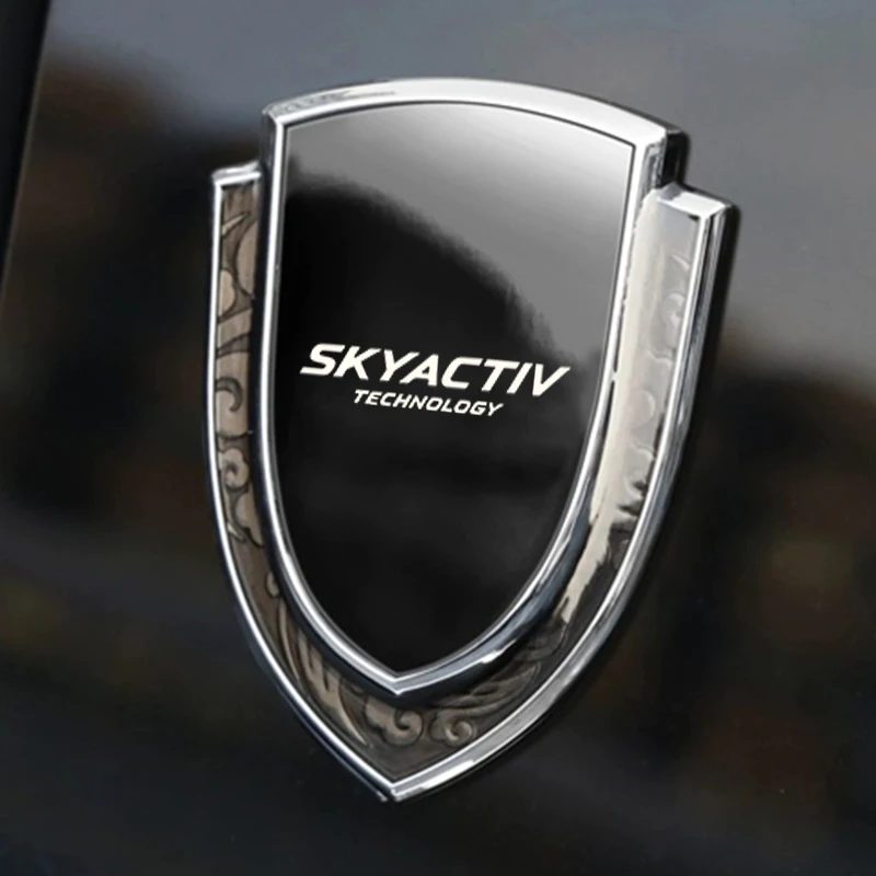 car stickers 3D metal accsesories auto accessory for Mazda skyactive 2 3 5 6 8 cx3 cx4 cx5 cx7 cx8 cx9 cx30 mx5 rx8