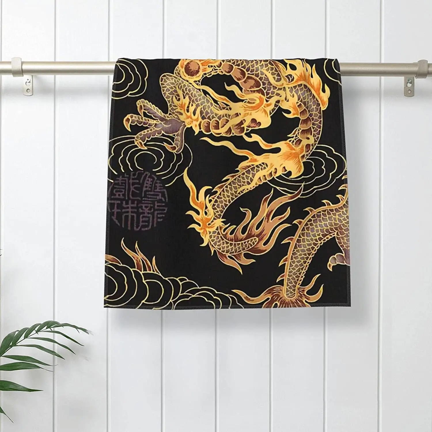 CHINA Yellow Dragon Microfiber Sports Quick Drying Towel Suitable For Hotel Camping Backpacking Gym Swimming Yoga