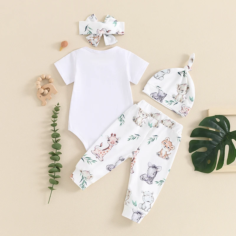 Animal Print Baby Outfit Set 3