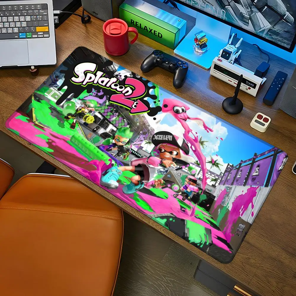 

Game Splatoon Mouse Pad Gaming Mousepad Abstract Large 800x400x2mm MouseMat Gamer XXL Mause Carpet PC Desk