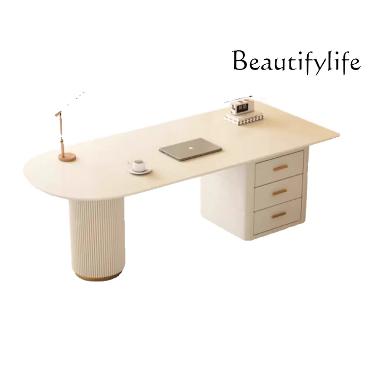 

Drawers Storage Office Desk Modern Writing Luxury Workstation Office Desk Conference White Mesa De Escritorio Room Furniture