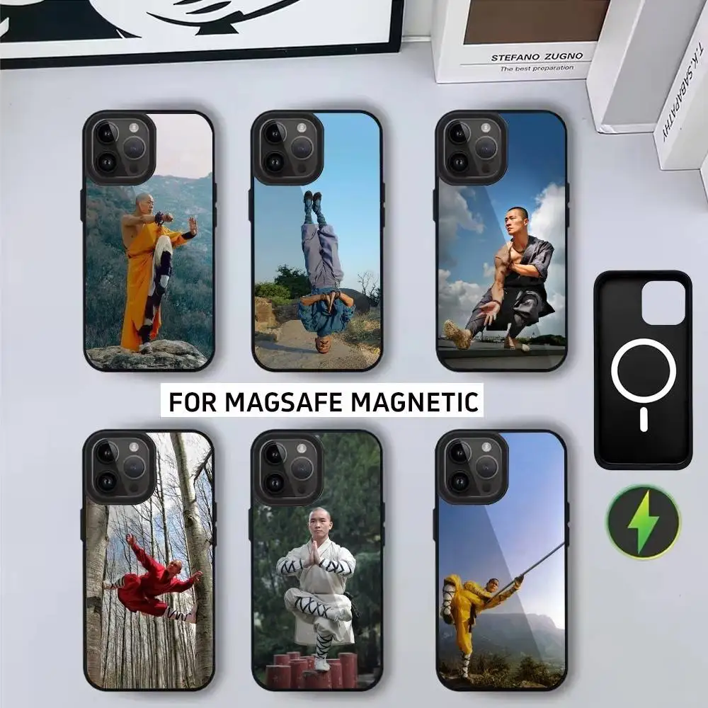 

S-Shaolin K-Kung F-Fu Phone Case For iPhone17,16,15,14,13,12,11 Plus,Pro Magnetic For Magsafe Wireless Charging