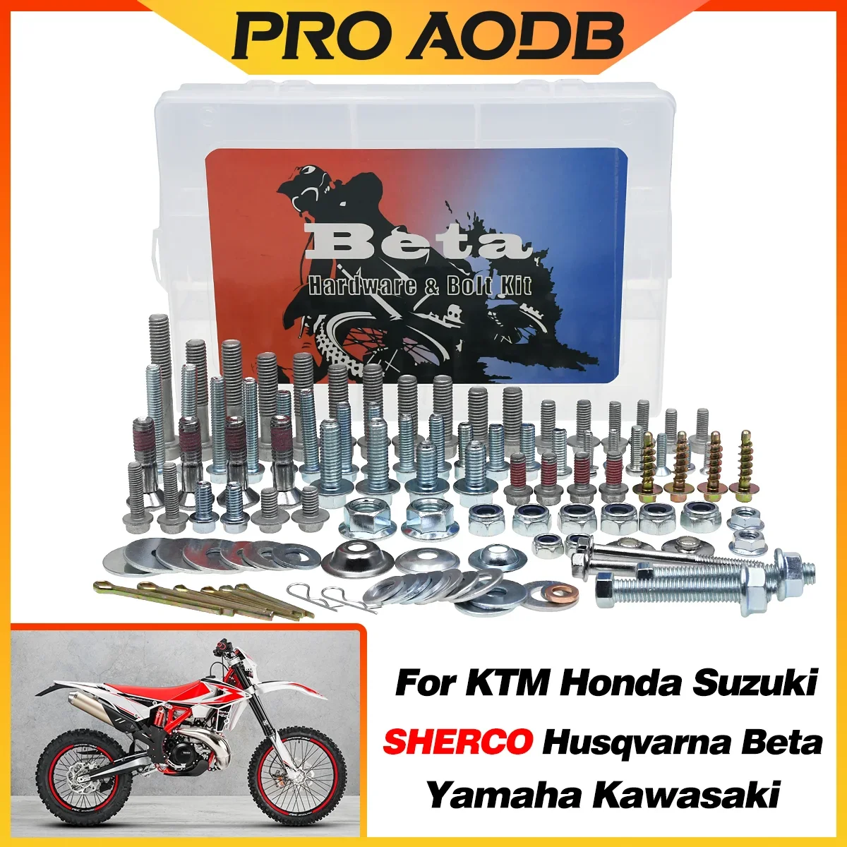Hardware screw Bolt Full Plastics Fastener Kit For KTM Honda Yamaha Kawasaki Suzuki Husqvarna Beta Motocross Universal Parts