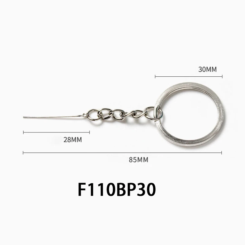 20pcs/lot  Needles Eye Pins Keychain Split Ring Key Chains Keyrings DIY Retro Fashion Keychains Accessories