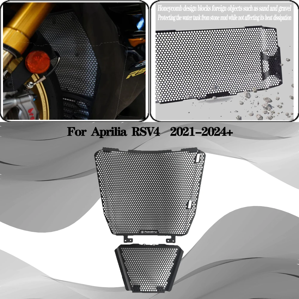 

For Aprilia rsv4 RSV4 2021 2022 2023 2024+ Motorcycle Radiator Core Guards Grille Cover Protection