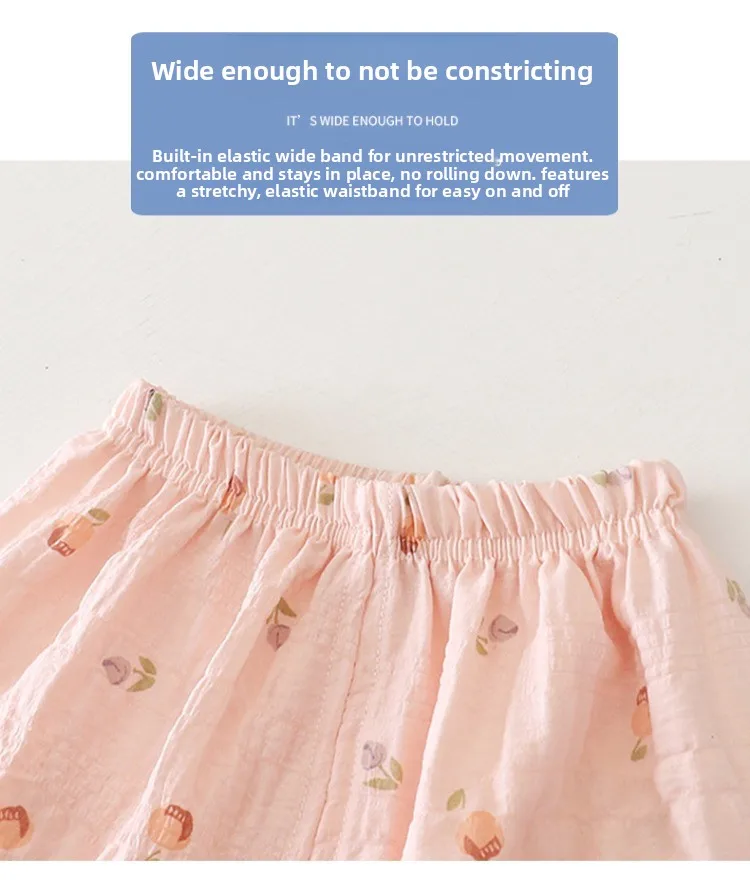 Sommer Mädchen Blumenmuster Langarm Hauskleidung für Klimatisierte Räume Kinder Atmungsaktive Spitze O-Ausschnitt Pyjama-Sets Kinderschlafanzüge – Detail 6