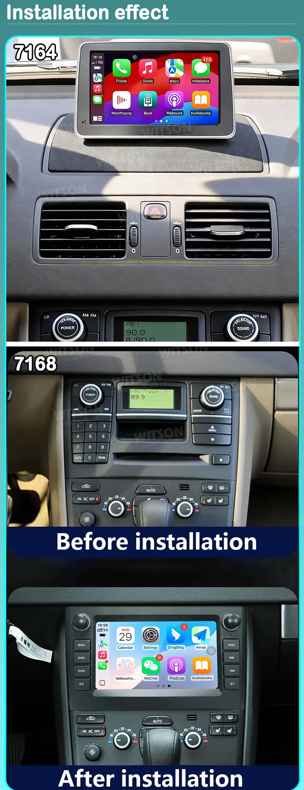 7 or 8" Android Radio Car For Volvo XC90 2004-2014 XC90 Stereo GPS Multimedia Stereo GPS CarPlay - view 4