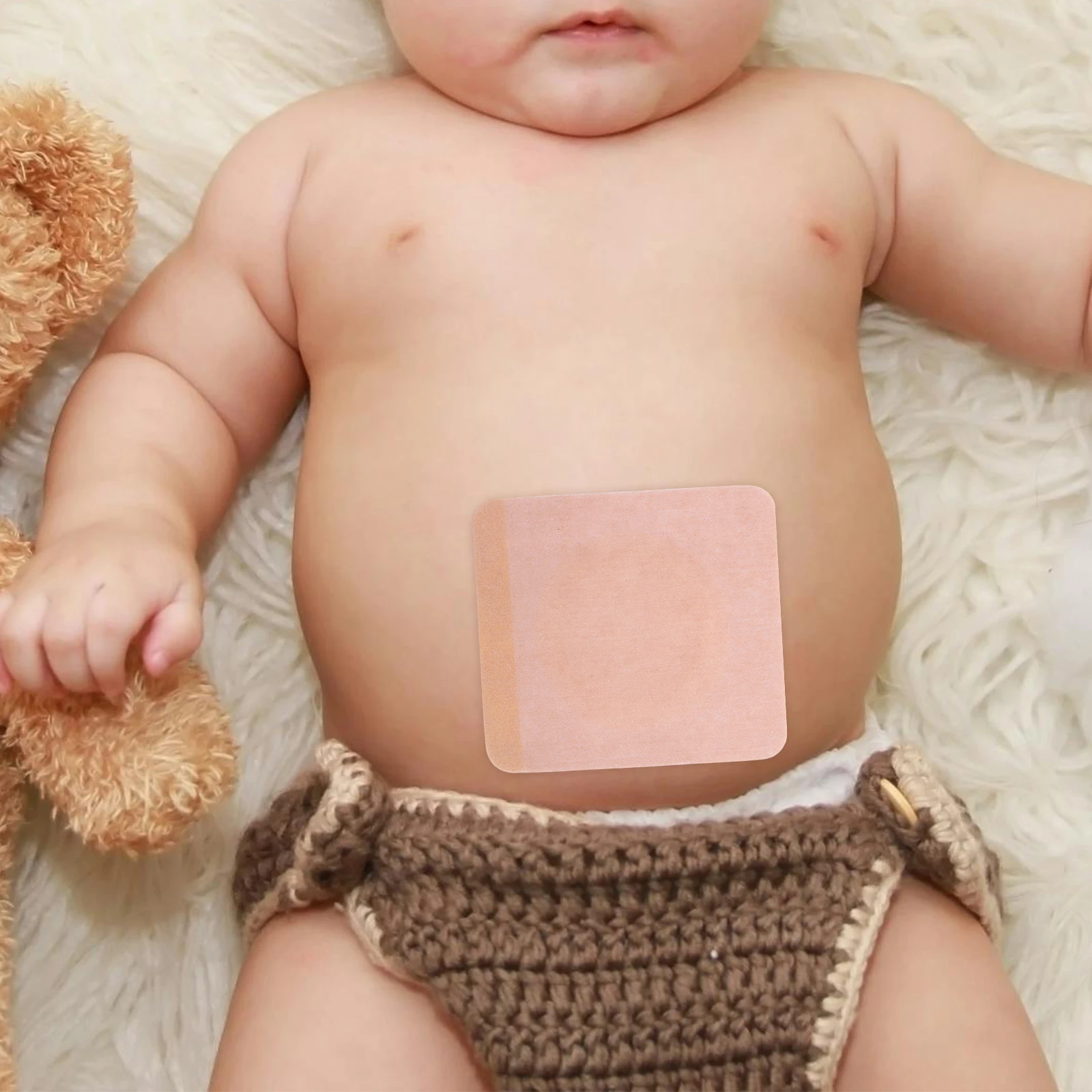 

50 Pcs Plaster Baby Belly Button Band Patches Cover Eye Hernia Belt Bandages Fingertip Bands for Newborn