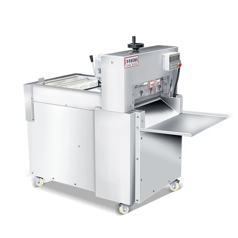 Automatic lamb roll slicer numerical control lamb roll slicer commercial frozen meat five flower meat slicer