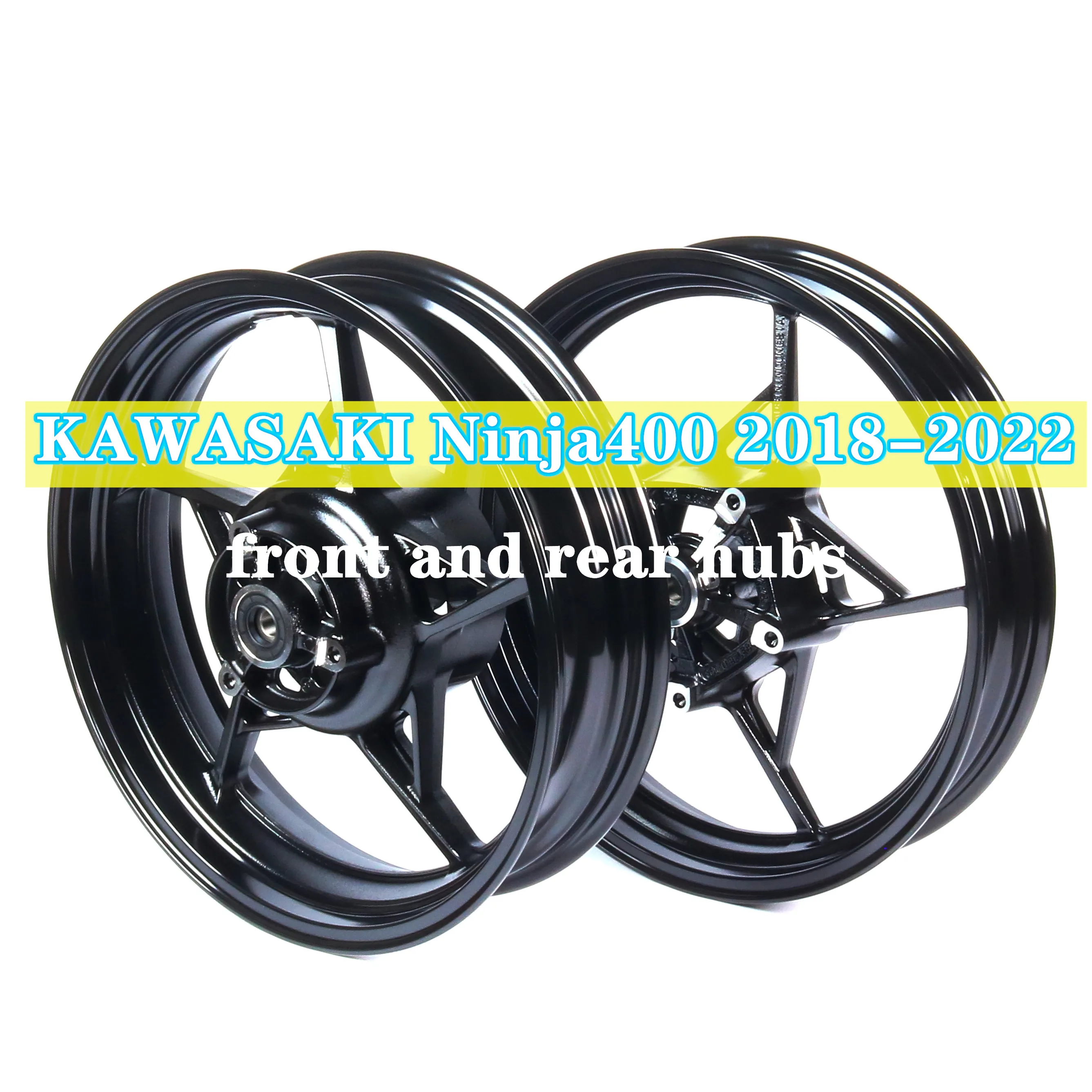 Motorcycle Wheel Rim  For KAWASAKI NINJA400 Z400 2018-2019-2020-2021-2022 Black Aluminum Alloy High Quality